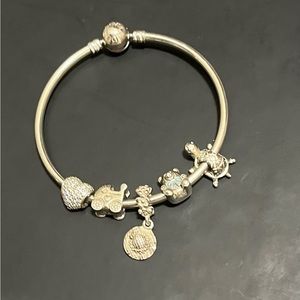 Pandora vintage silver charm Bracelet